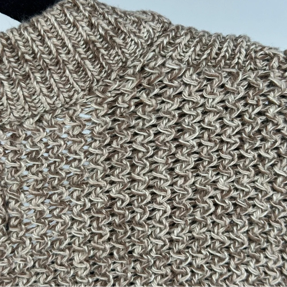 RedHead Large Tan Heather‎ Crewneck Henley Sweater Cotton Blend Rugged Outdoorsy